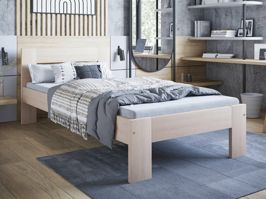 Lova MATILDA, Spalva: Šviesi ruda, Miegamoji dalis: 90 x 200 cm