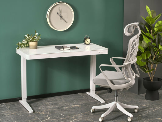 Reguliuojamo aukščio darbo stalas B52 darbo stalas with reguliuojamas aukštis, balta V-CH-B/52-BIAŁY (Balta)