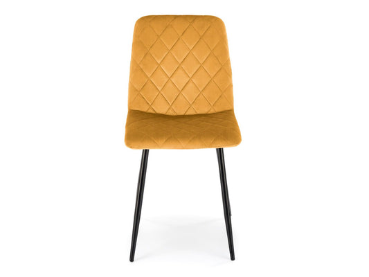 Kėdė K525 kėdė garstyčių V-CH-K/525-KR-MUSZTARDOWY (Geltona)