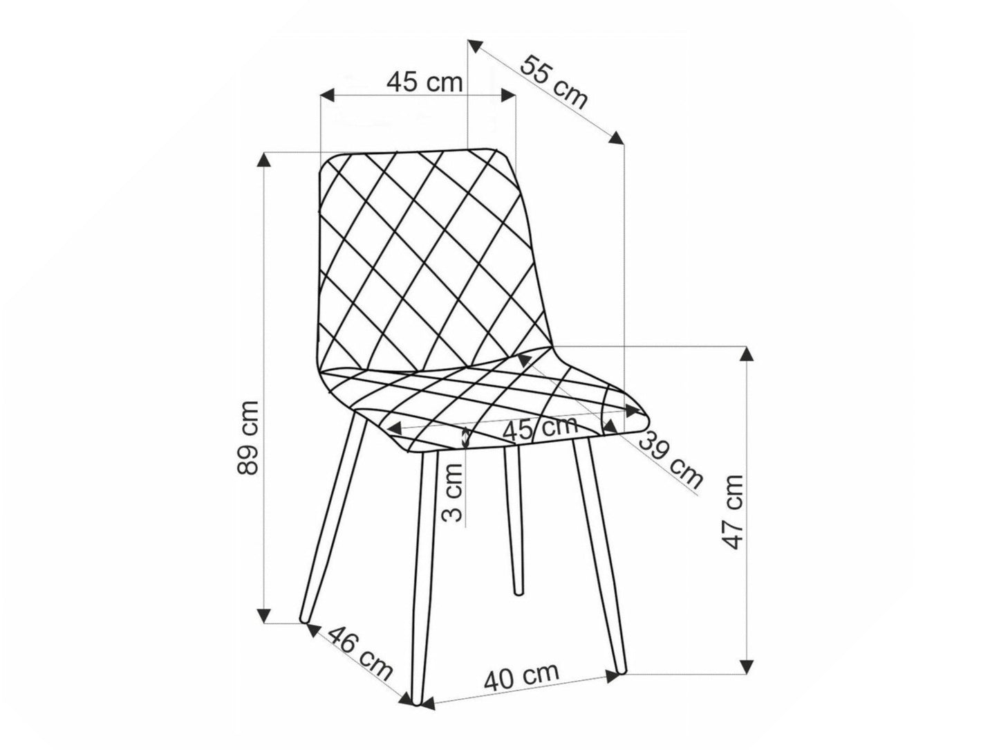 Kėdė K525 kėdė d.žalia V-CH-K/525-KR-C.ZIELONY (Žalia)