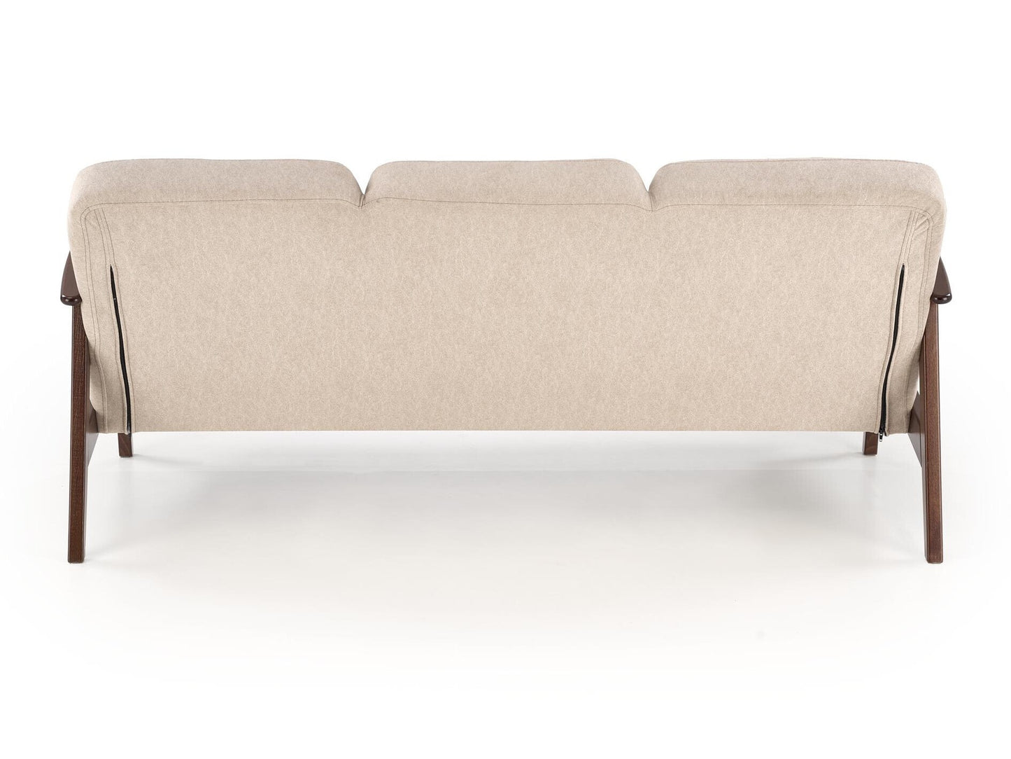 Sofa MILANO 3S sofa, smėlio CASTEL#15 / tamsi graikinis riešutas V-PL-MILANO_3S-SOFA-BEŻOWY