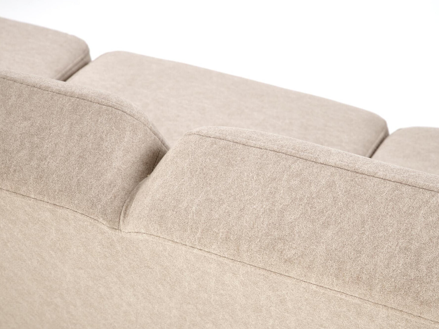 Sofa MILANO 3S sofa, smėlio CASTEL#15 / tamsi graikinis riešutas V-PL-MILANO_3S-SOFA-BEŻOWY