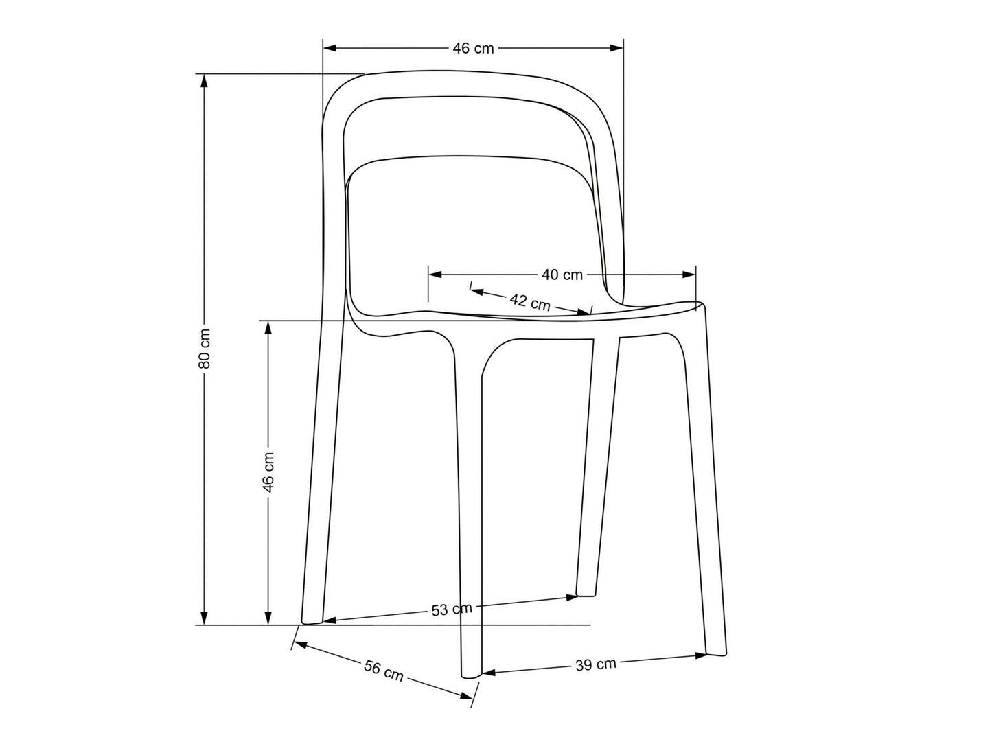 Kėdė K490 kėdė, juoda V-CH-K/490-KR-CZARNY (Juoda)