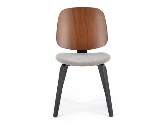 Kėdė K563 kėdė, graikinis riešutas / pilka / juoda V-CH-K/563-KR