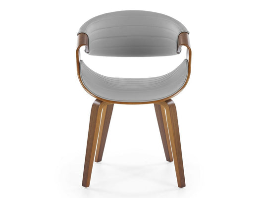 Kėdė K544 kėdė, pilka / graikinis riešutas V-CH-K/544-KR-POPIELATY (Pilka + Graikinis riešutas)