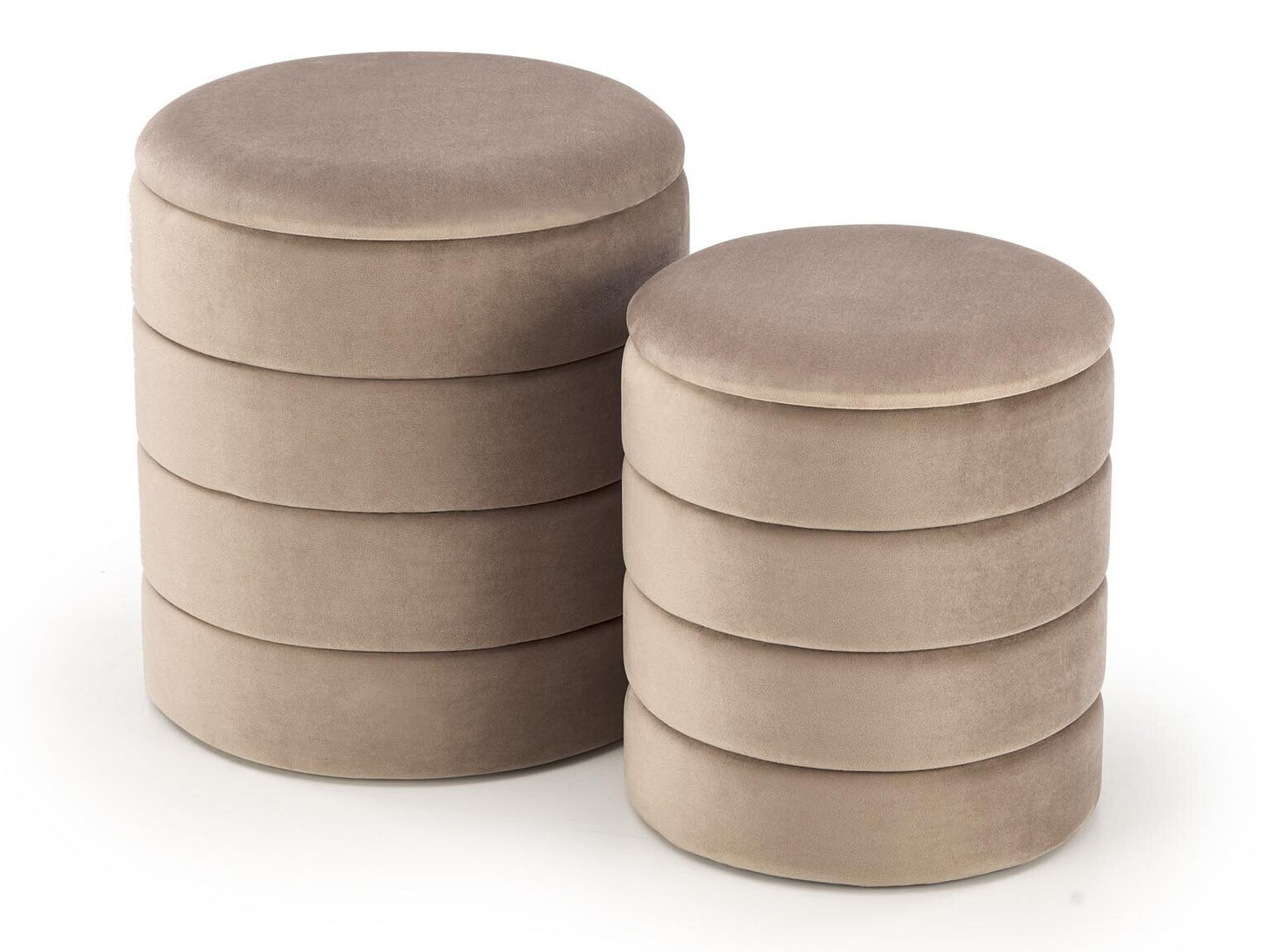 Pufų komplektas PACHO komplektas of two color: beige V-CH-PACHO-PUFA-BEŻOWY (Beige)