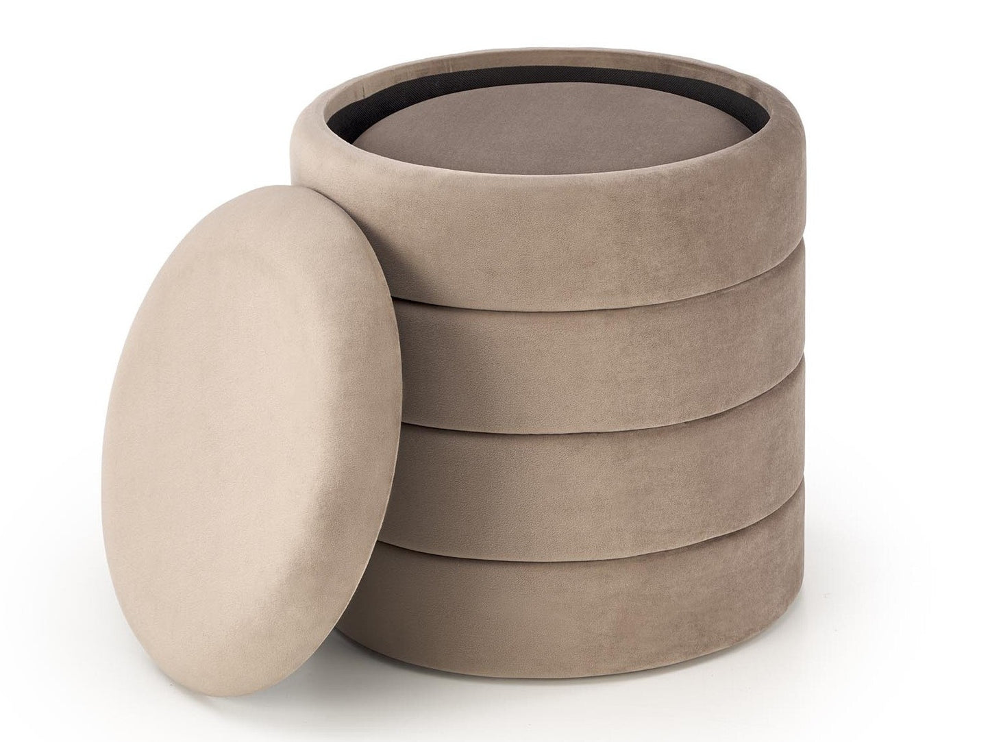 Pufų komplektas PACHO komplektas of two color: beige V-CH-PACHO-PUFA-BEŻOWY (Beige)