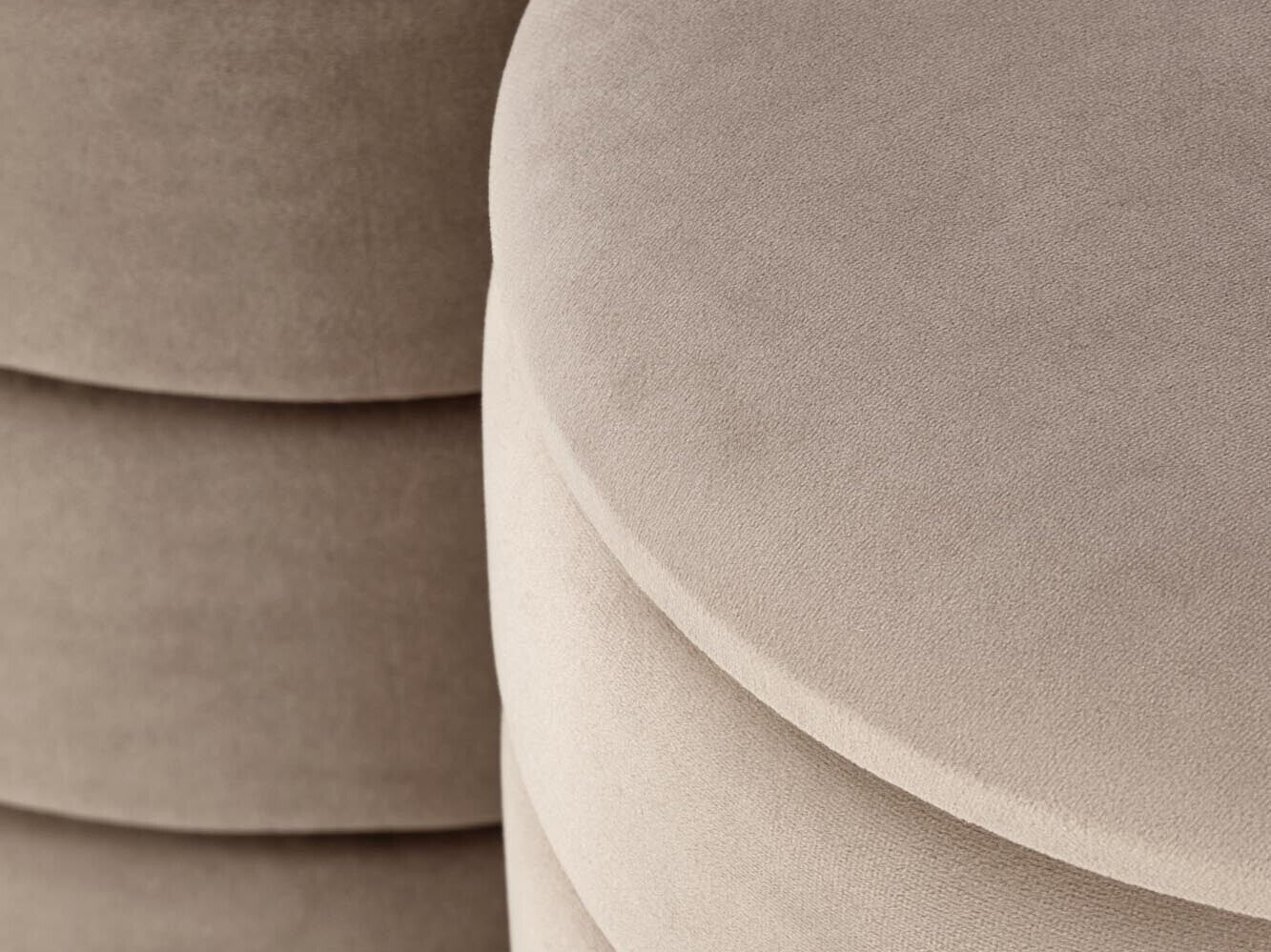 Pufų komplektas PACHO komplektas of two color: beige V-CH-PACHO-PUFA-BEŻOWY (Beige)