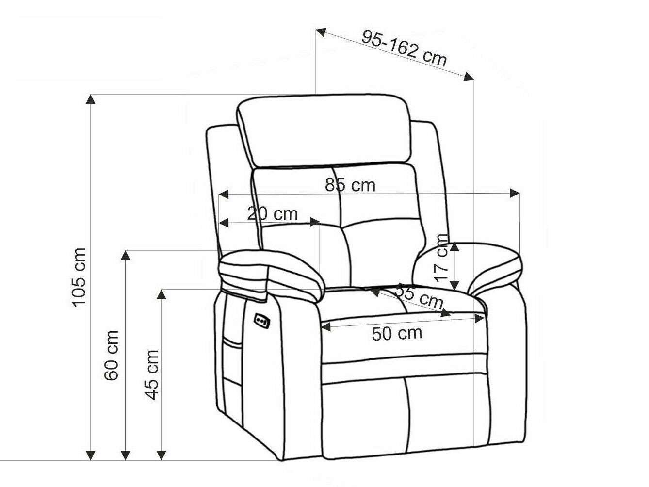 Fotelis reglaineris LORIS reglaineris, color: smėlio V-CH-LORIS-FOT-BEŻOWY (Beige)