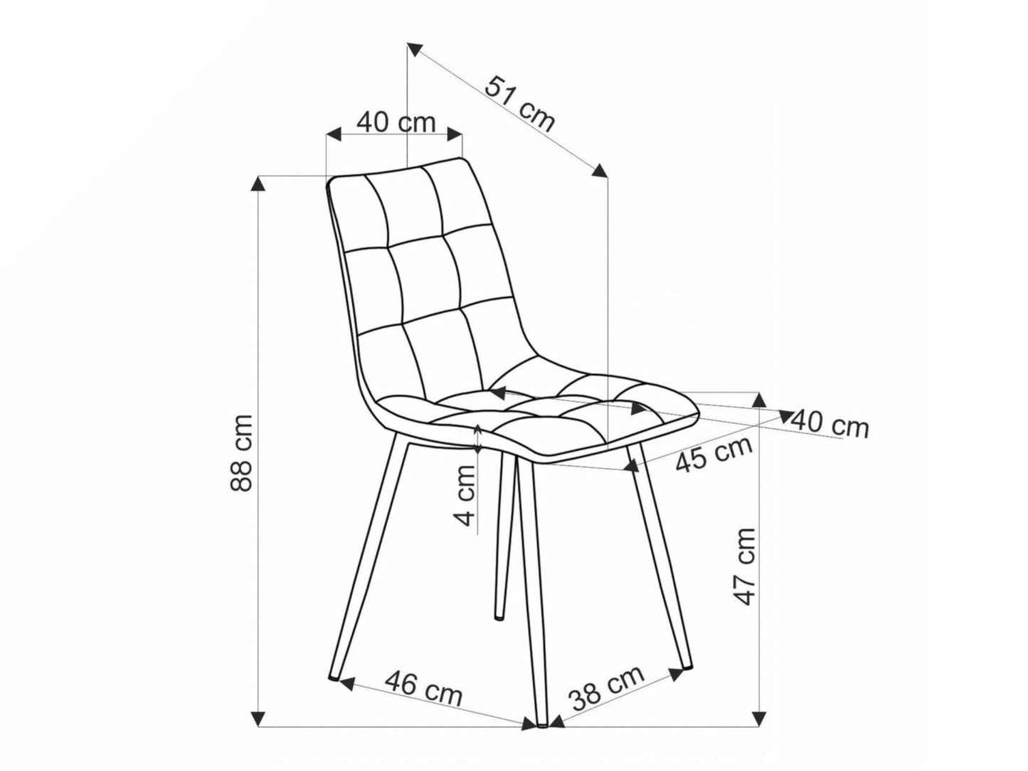 Kėdė K560 kėdė, pilka V-CH-K/560-KR-POPIELATY (Pilka)