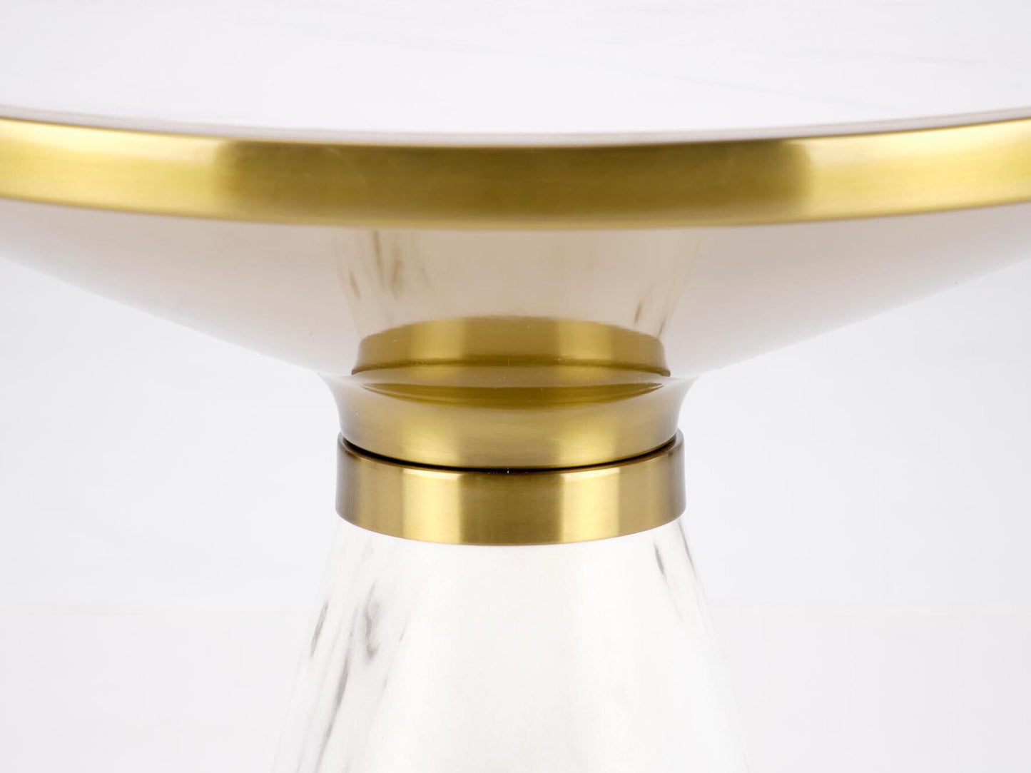 Žurnalinis staliukas TALBI žurnalinis staliukas, baltas marmuras / balta / auksas V-CH-TALBI-LAW