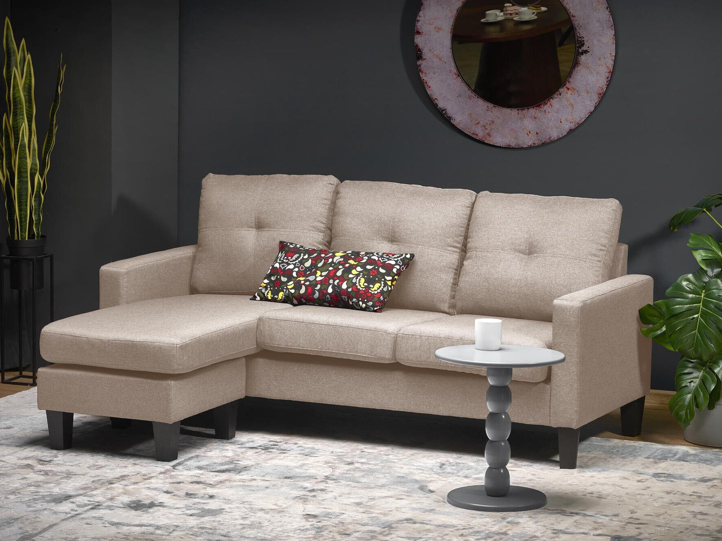 Minkštų baldų komplektas GERSON sofa with ottoman, color: smėlio V-CH-GERSON-SOFA-BEŻOWY (Beige)
