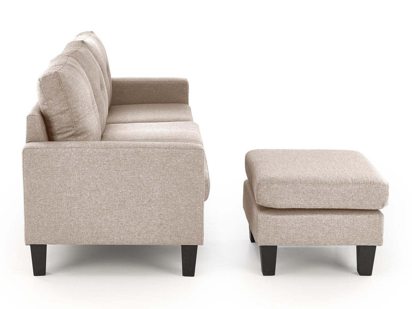 Minkštų baldų komplektas GERSON sofa with ottoman, color: smėlio V-CH-GERSON-SOFA-BEŻOWY (Beige)