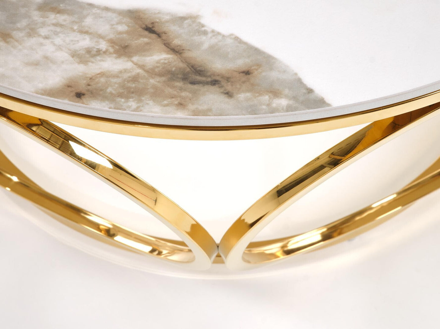 Žurnalinis staliukas VENUS 2 c. stalas, baltas marmuras / auksas V-CH-VENUS_2-LAW