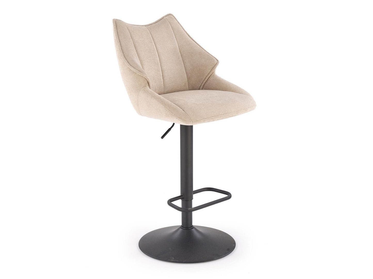 Baro kėdė H122 baro kėdė, juoda / beige V-CH-H/122-BEŻOWY (Beige)