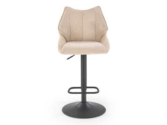 Baro kėdė H122 baro kėdė, juoda / beige V-CH-H/122-BEŻOWY (Beige)