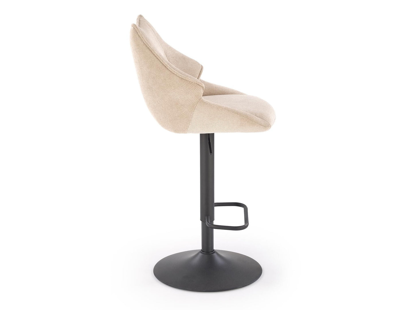 Baro kėdė H122 baro kėdė, juoda / beige V-CH-H/122-BEŻOWY (Beige)
