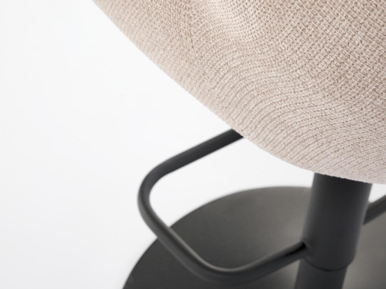 Baro kėdė H122 baro kėdė, juoda / beige V-CH-H/122-BEŻOWY (Beige)