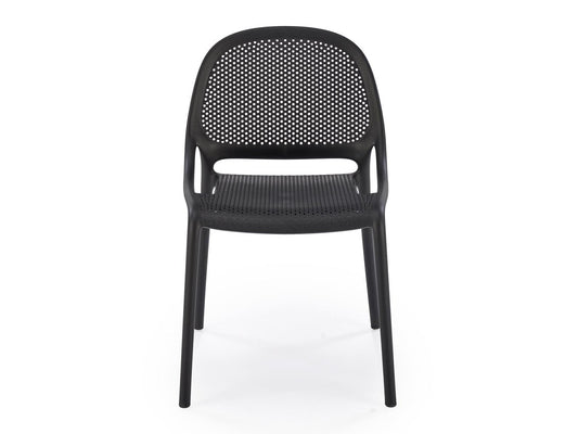 Lauko kėdė K532 V-CH-K/532-KR-CZARNY, Spalva: Juoda
