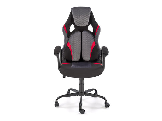 Biuro kėdė JENSEN biuro kėdė, juoda / pilka / raudona V-CH-JENSEN-FOT