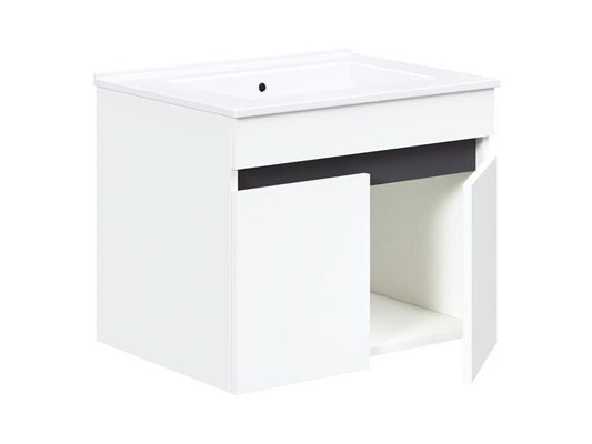 Pakabinama vonios spintelė praustuvui plautuvė spintelė, FIGARO SU-60, balta+3 colors V-PL-FIGARO-SU-60