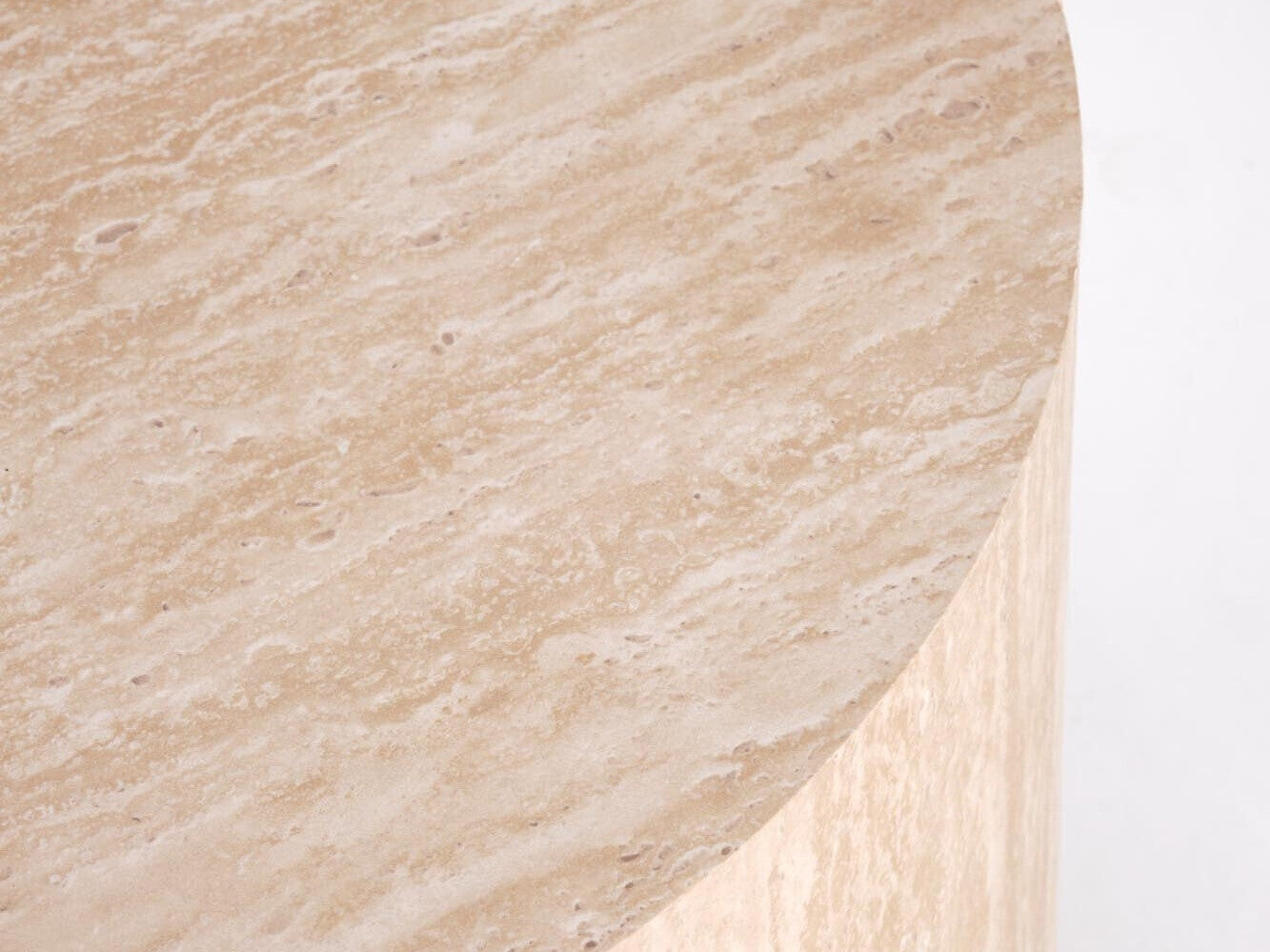 Šoninis staliukas TRAVERTINO_S OKRĄGŁA coffe stalas, travertine V-CH-TRAVERTINO_S-OKRĄGŁA-LAW