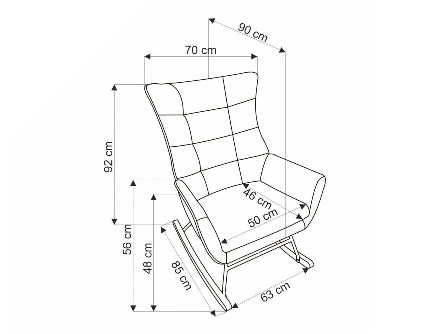Supama kėdė BAZALTO char V-CH-BAZALTO-FOT-BEŻOWY, Spalva: Smėlinė