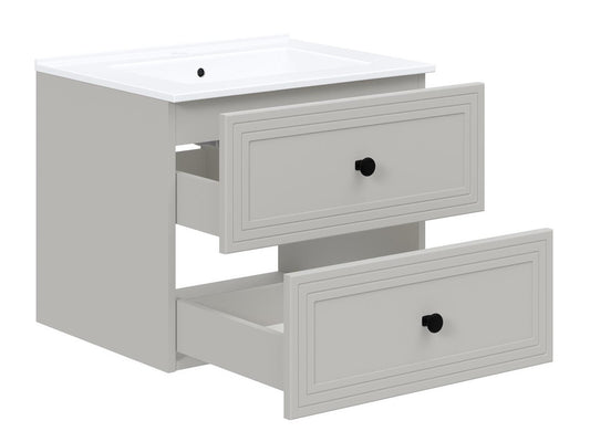 Pastatoma vonios spintelė praustuvui plautuvė spintelė, TORETO SU-60, kašmyras matt V-PL-TORETO-SU-60-CASHMERE (Kašmyras)