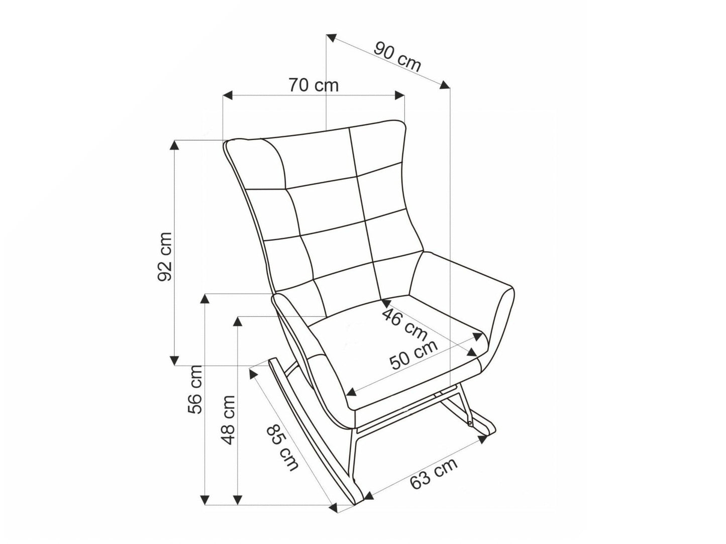Supama kėdė BAZALTO char V-CH-BAZALTO-FOT-MUSZTARDOWY, Spalva: Geltona