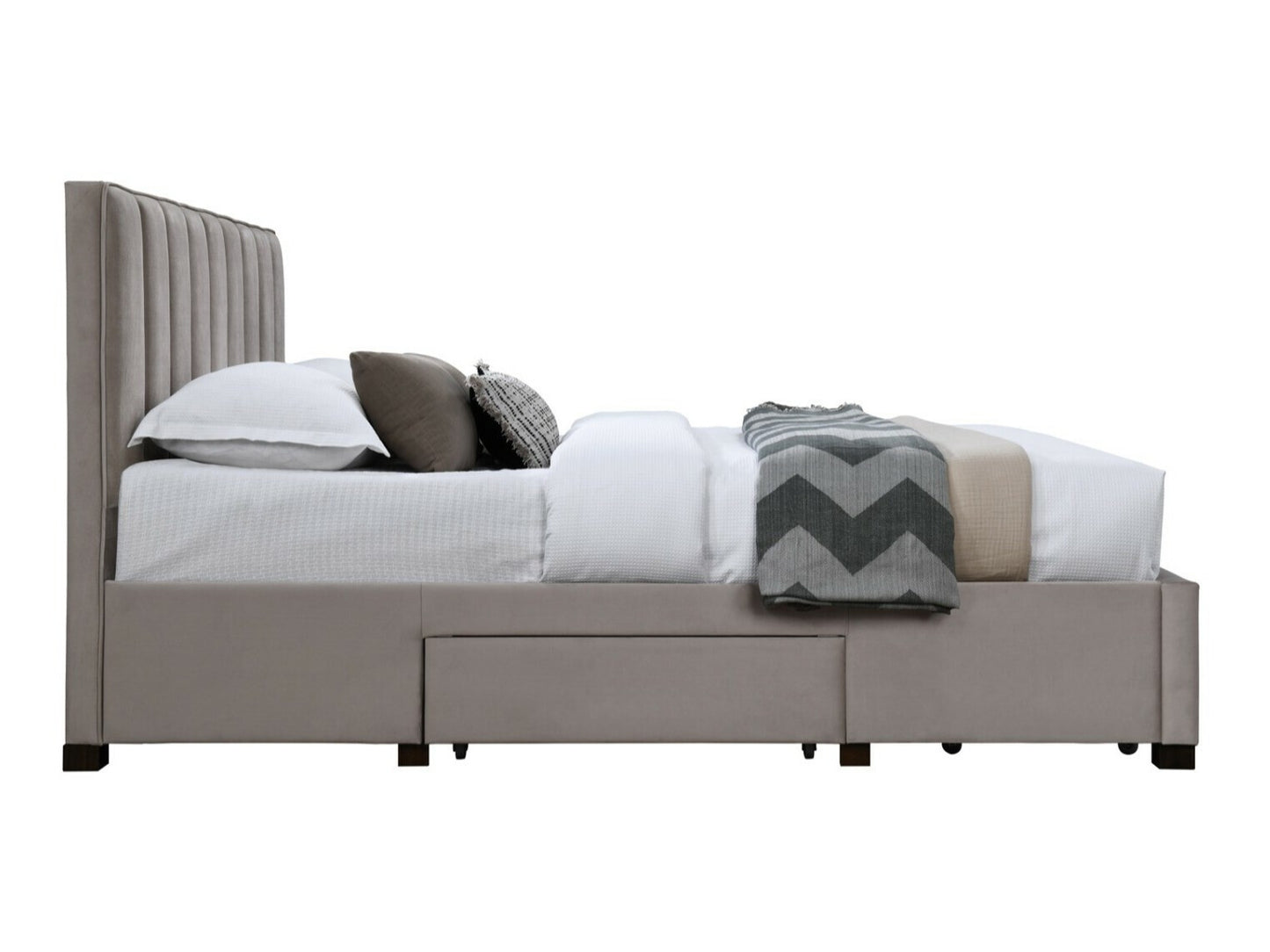 Lova GRACE, Spalva: Taupe, Miegamoji dalis: 160 x 200 cm