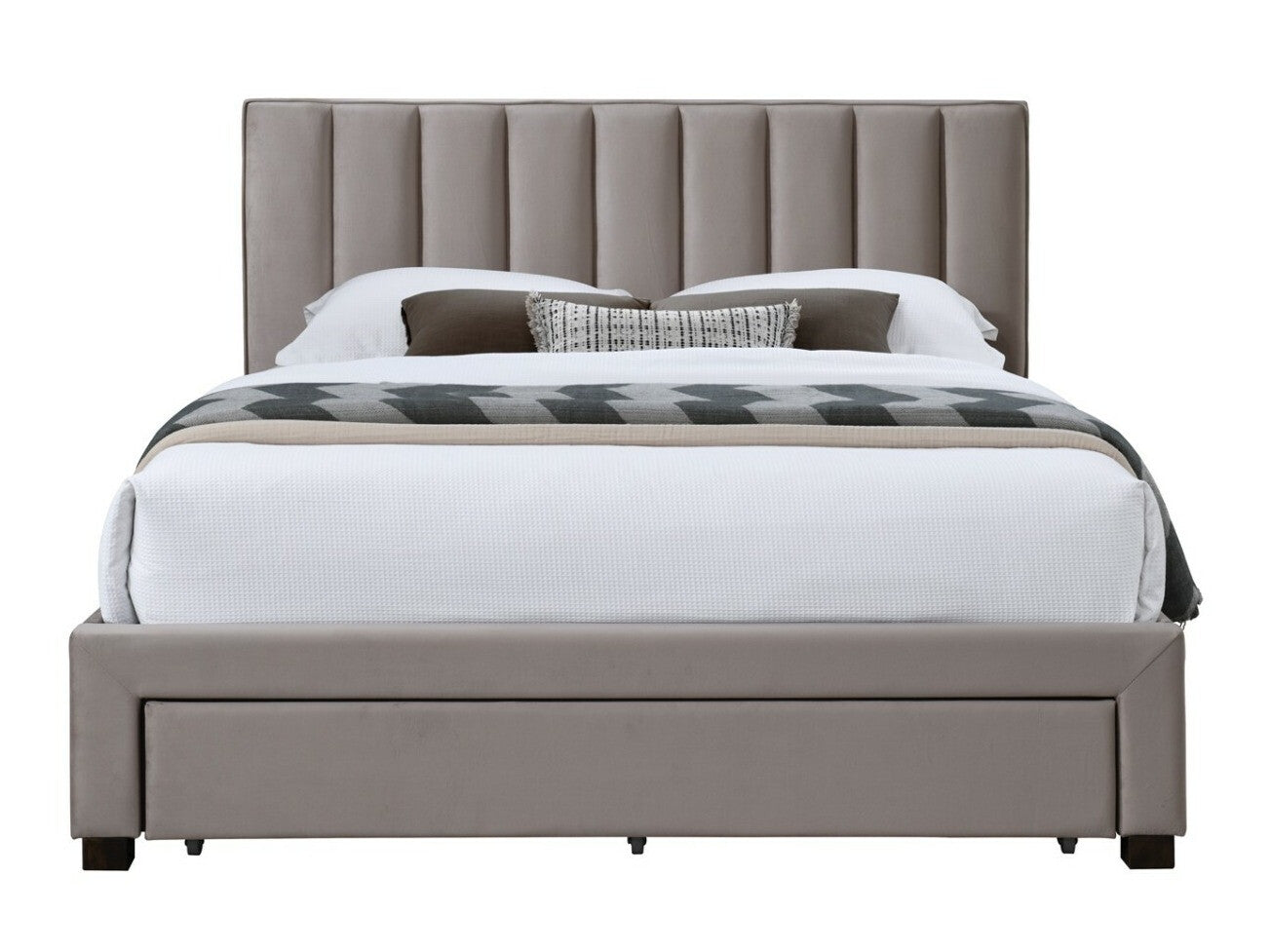 Lova GRACE, Spalva: Taupe, Miegamoji dalis: 140 x 200 cm