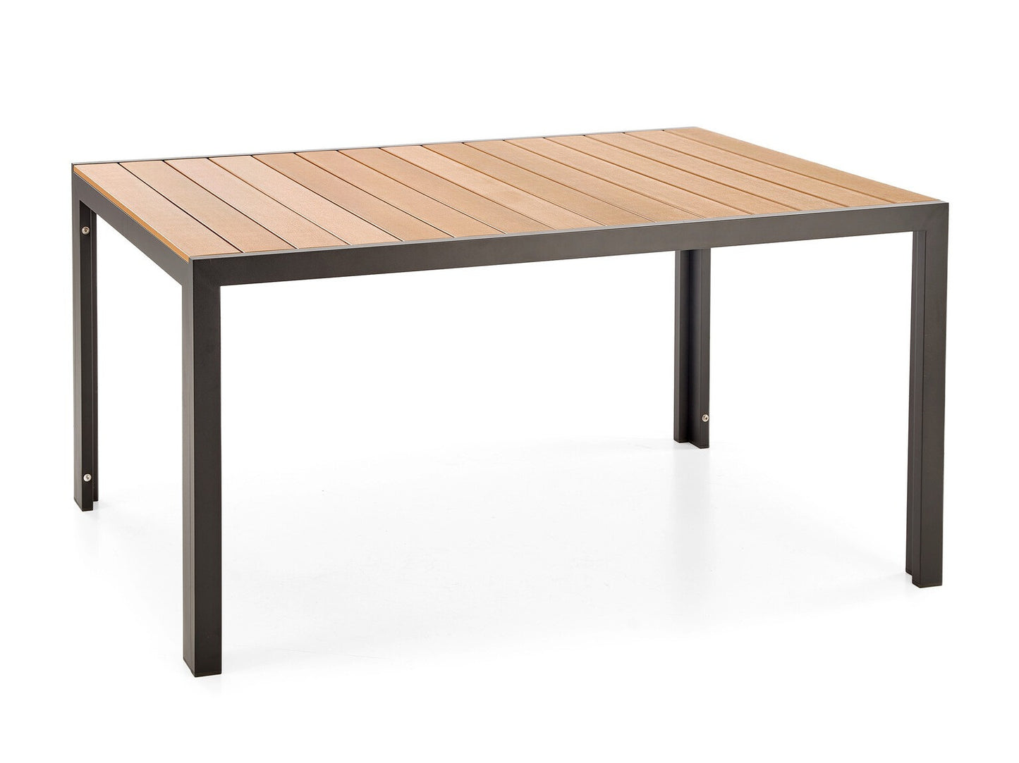 Lauko stalas FIERRO rectkampas stalas, ruda /juoda V-CH-FIERRO-ST