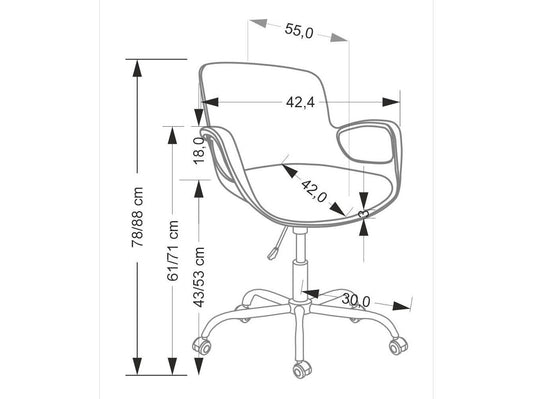 Vaikiška kėdė FROST o.kėdė, juoda V-CH-FROST-FOT-CZARNY (Juoda)