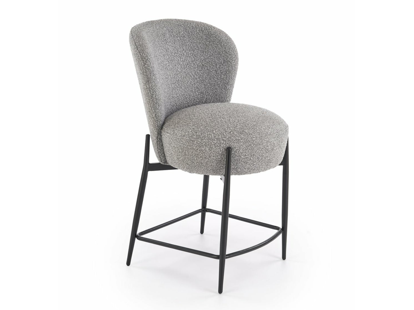 Pusbario kėdė H126 baro kėdė, pilka V-CH-H/126-POPIELATY (Pilka)