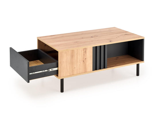 Žurnalinis staliukas SONIA coffe stalas, artisan ąžuolas / juoda V-PL-SONIA-LAW