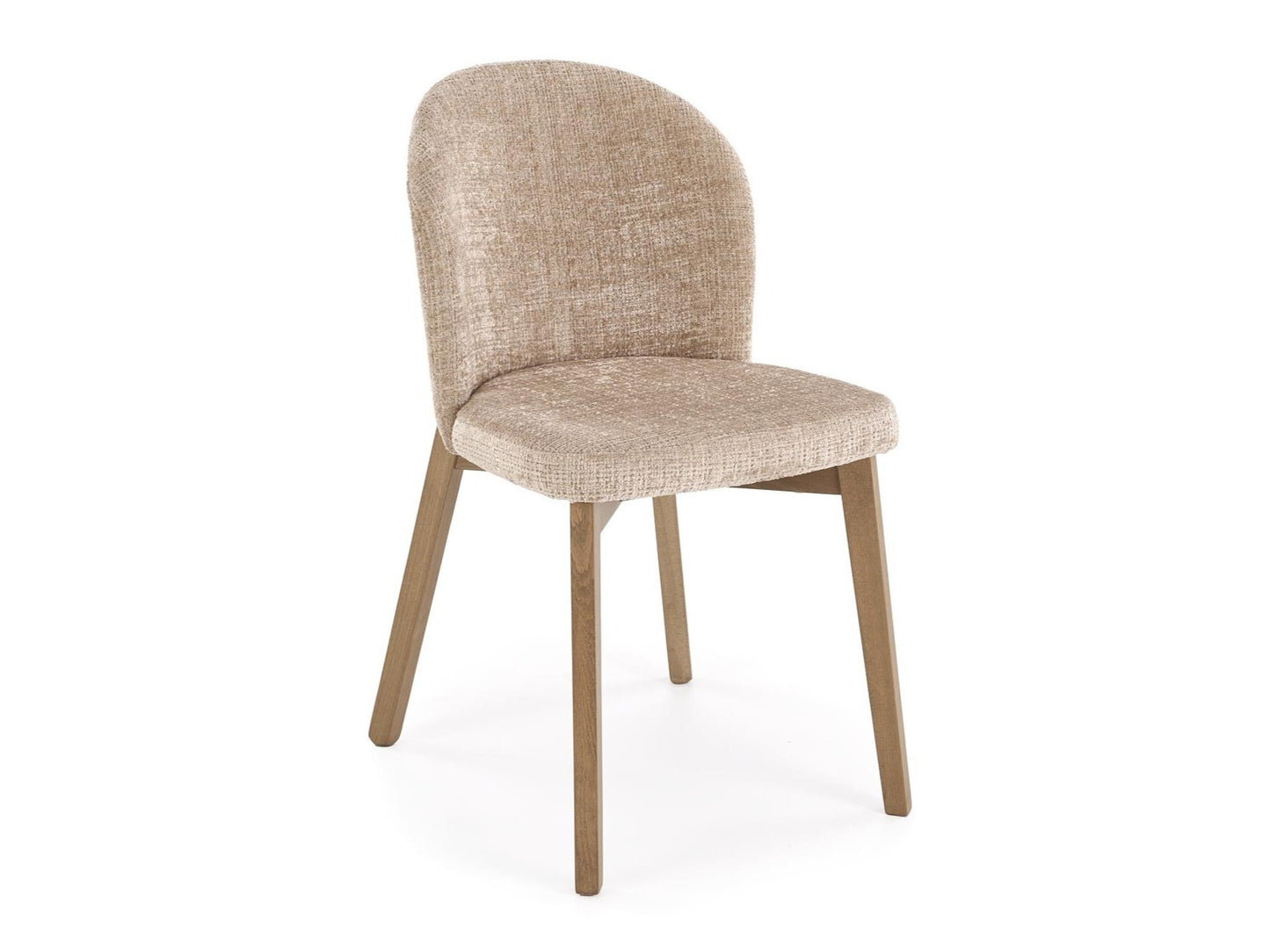 Kėdė BASSO kėdė šviesi graikinis riešutas/ CREMONA 14 (beige) V-PL-N-BASSO-J.ORZECH/CREMONA14, Spalva: Beige + Graikinis riešutas