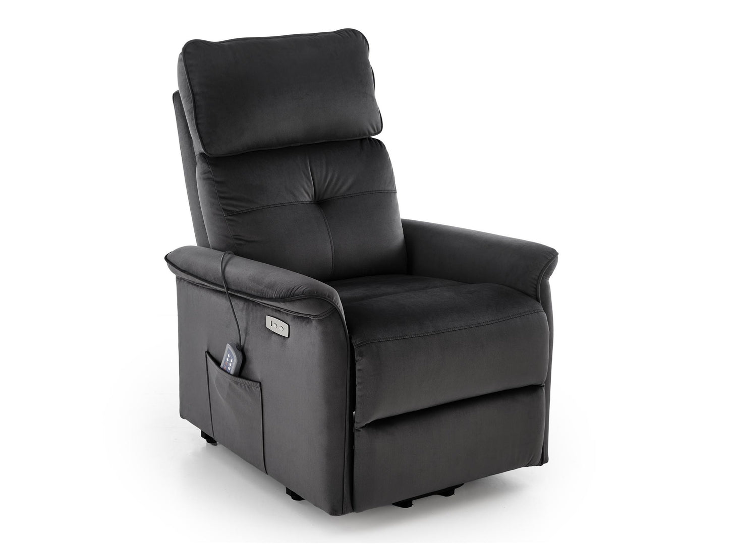 Fotelis reglaineris SEMIR 2 leisure kėdė, juoda V-CH-SEMIR_2-FOT-CZARNY (Juoda)