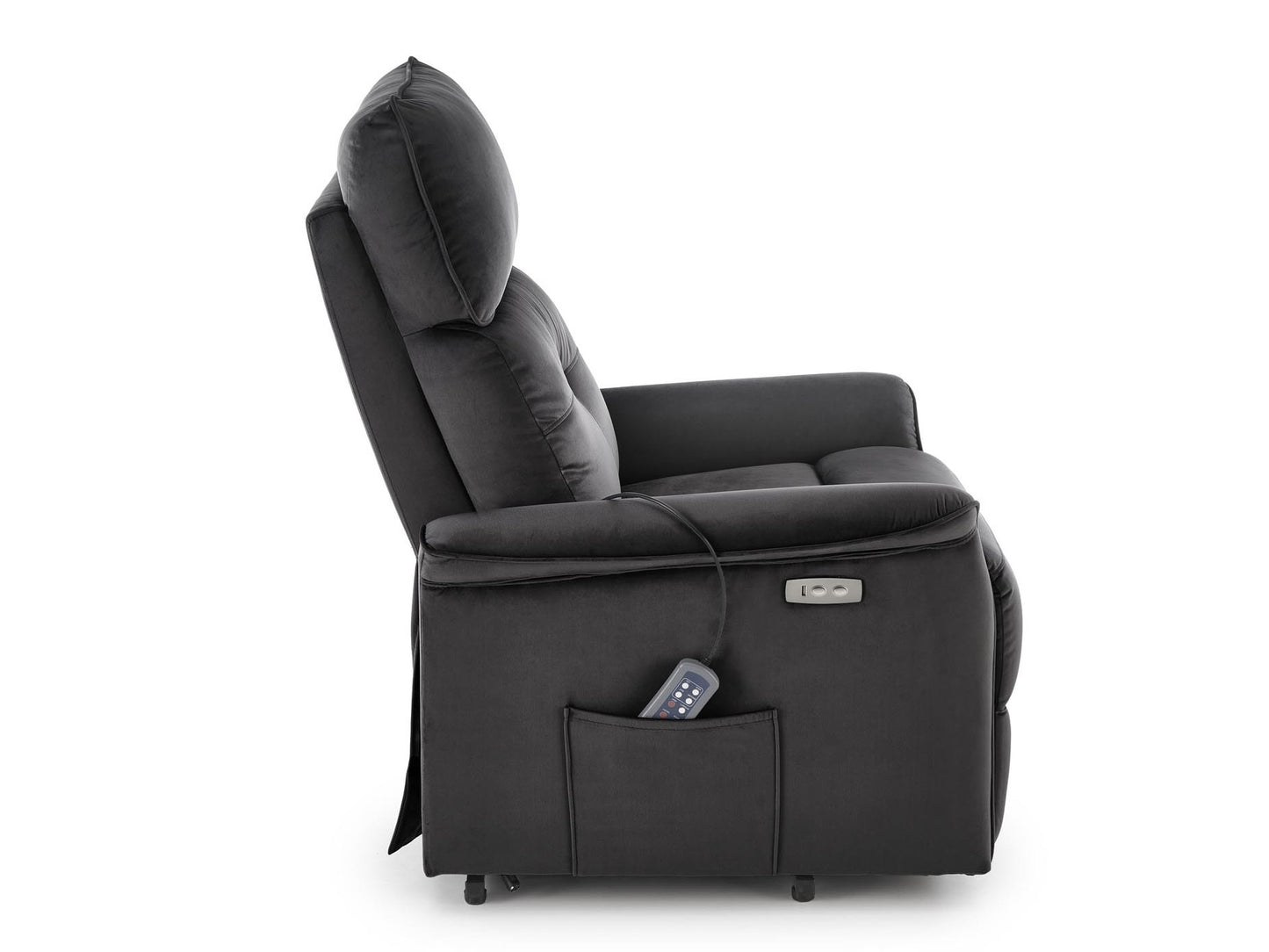 Fotelis reglaineris SEMIR 2 leisure kėdė, juoda V-CH-SEMIR_2-FOT-CZARNY (Juoda)