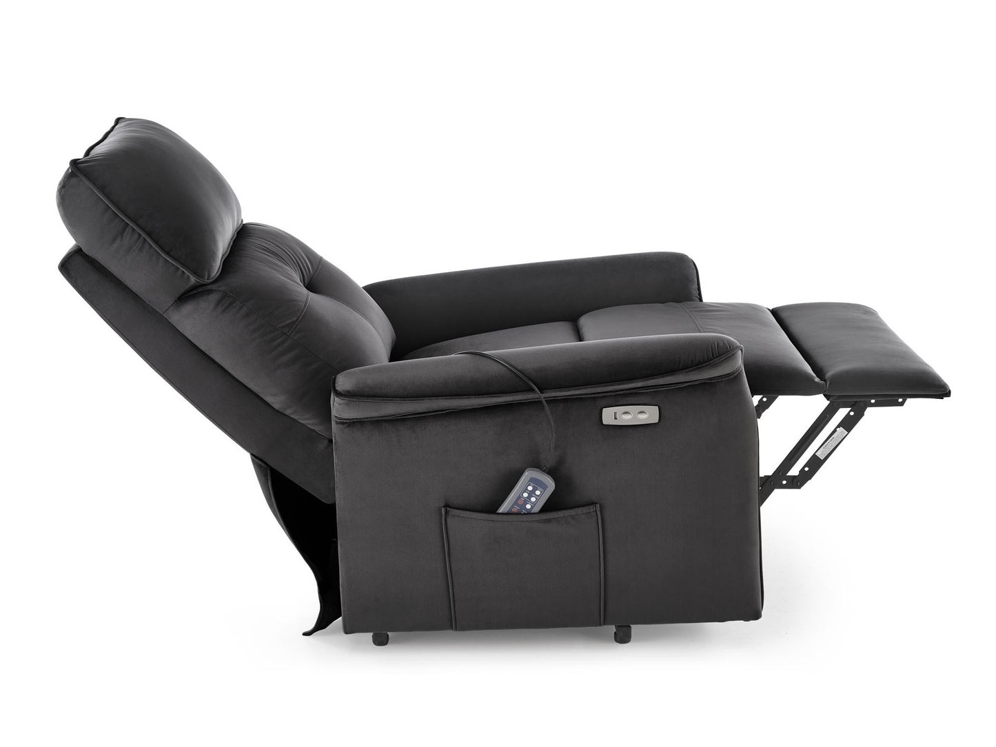 Fotelis reglaineris SEMIR 2 leisure kėdė, juoda V-CH-SEMIR_2-FOT-CZARNY (Juoda)