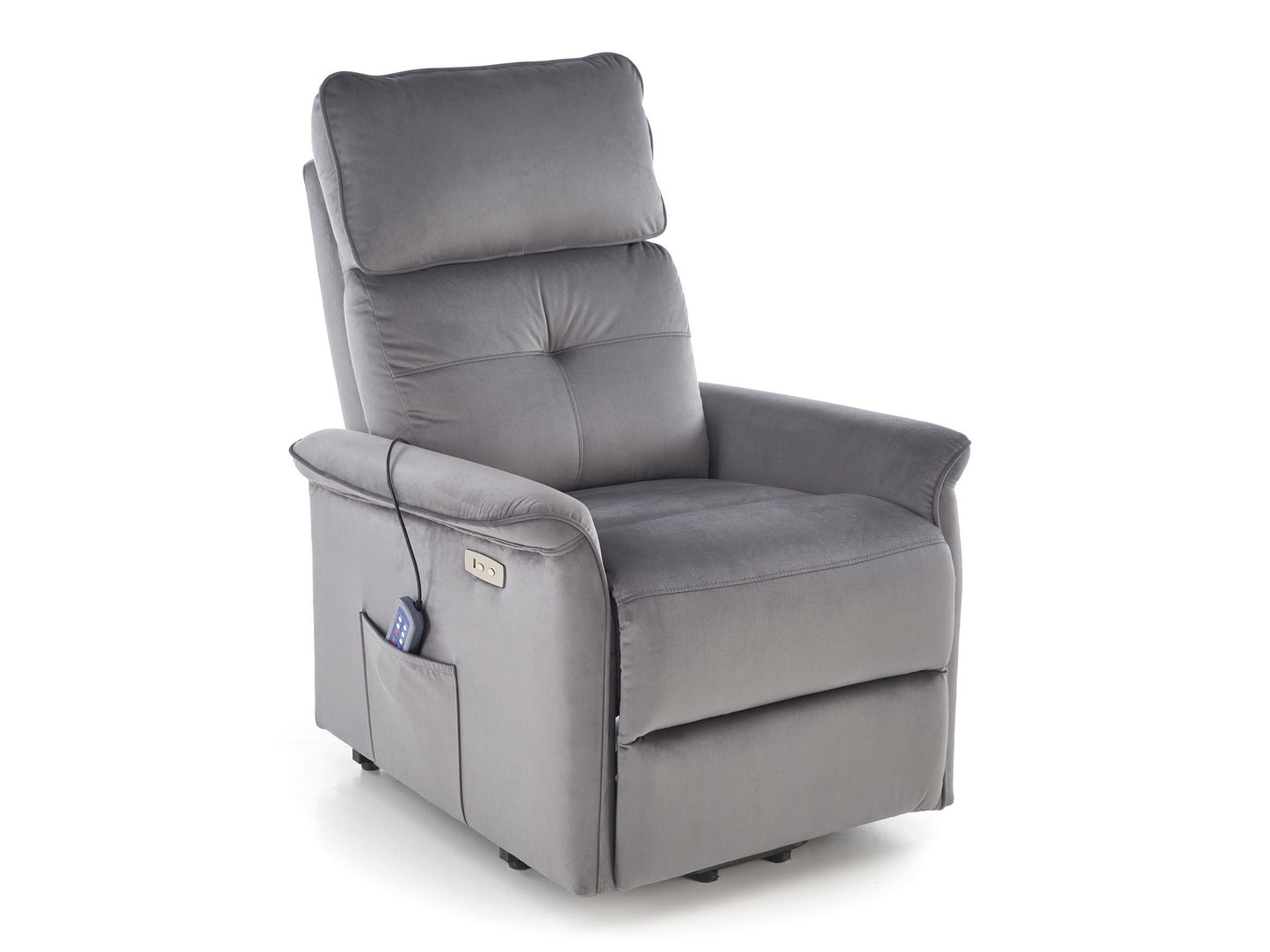 Fotelis reglaineris SEMIR 2 leisure kėdė, pilka V-CH-SEMIR_2-FOT-POPIEL (Pilka)