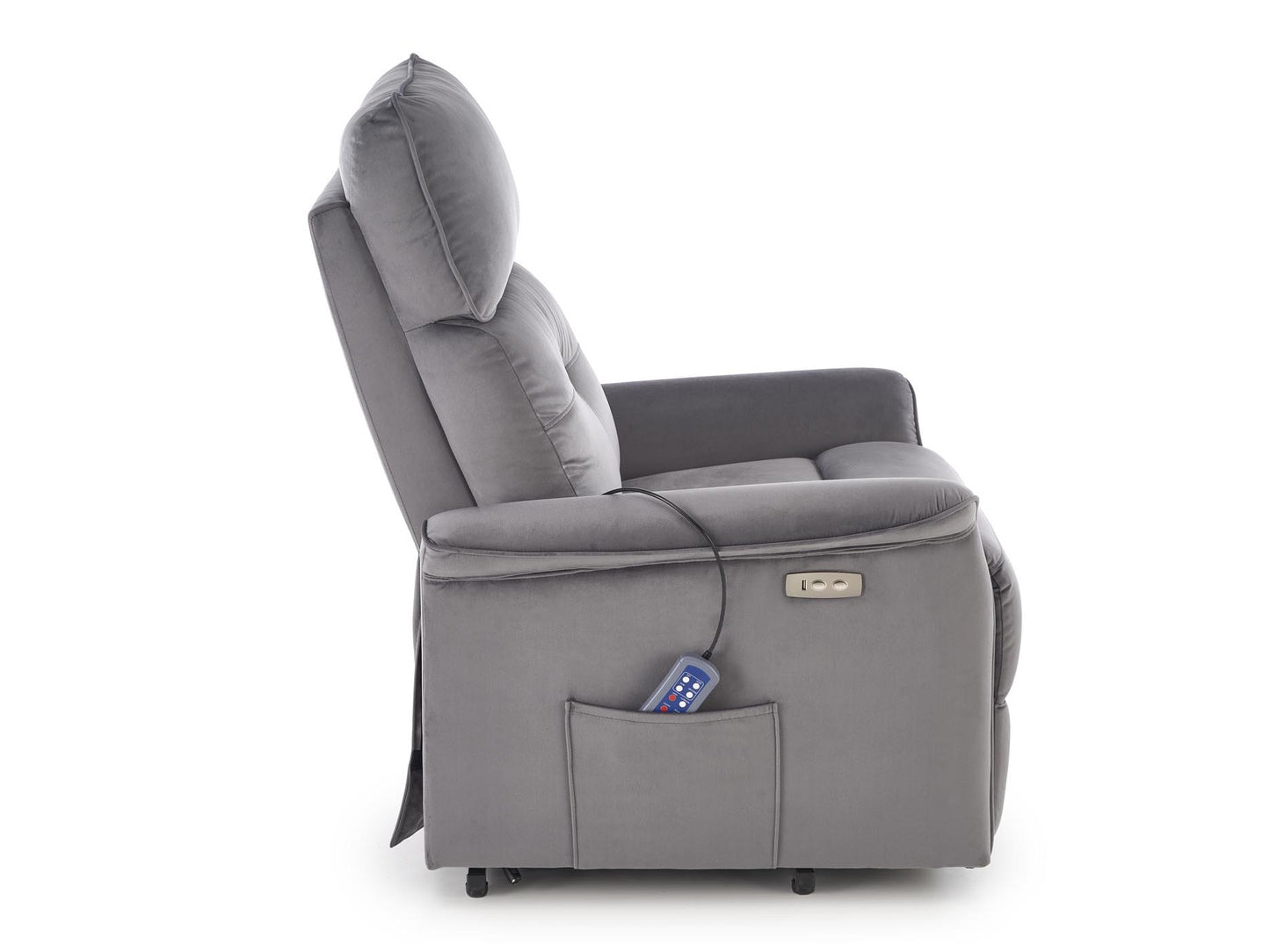 Fotelis reglaineris SEMIR 2 leisure kėdė, pilka V-CH-SEMIR_2-FOT-POPIEL (Pilka)