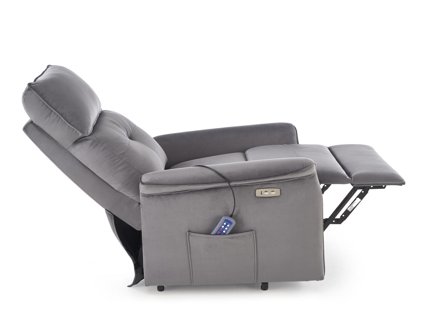 Fotelis reglaineris SEMIR 2 leisure kėdė, pilka V-CH-SEMIR_2-FOT-POPIEL (Pilka)