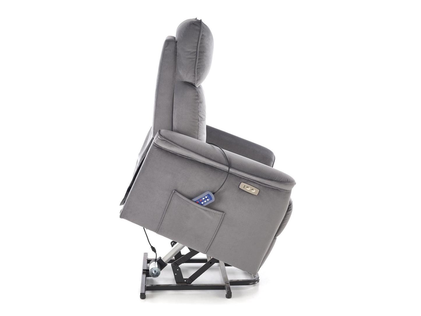 Fotelis reglaineris SEMIR 2 leisure kėdė, pilka V-CH-SEMIR_2-FOT-POPIEL (Pilka)