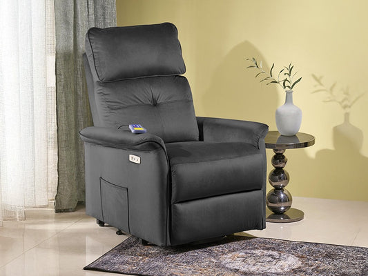 Fotelis reglaineris SEMIR 2 leisure kėdė, juoda V-CH-SEMIR_2-FOT-CZARNY (Juoda)