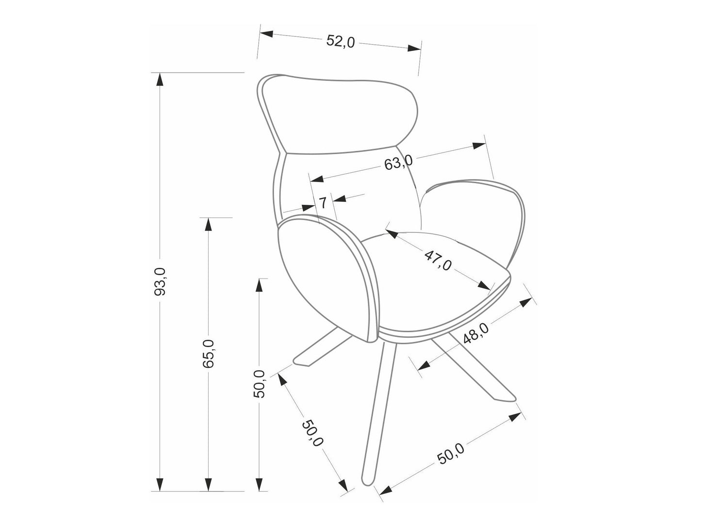 Kėdė K585 kėdė, tamsi beige / l.graikinis riešutas V-CH-K/585-KR-C.BEŻOWY/J.ORZECH