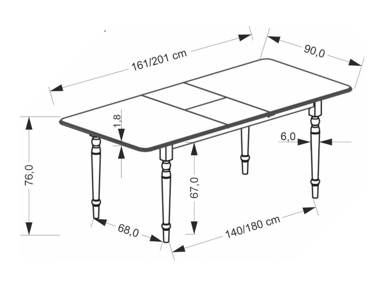 Valgomojo komplektas NELSO + K530