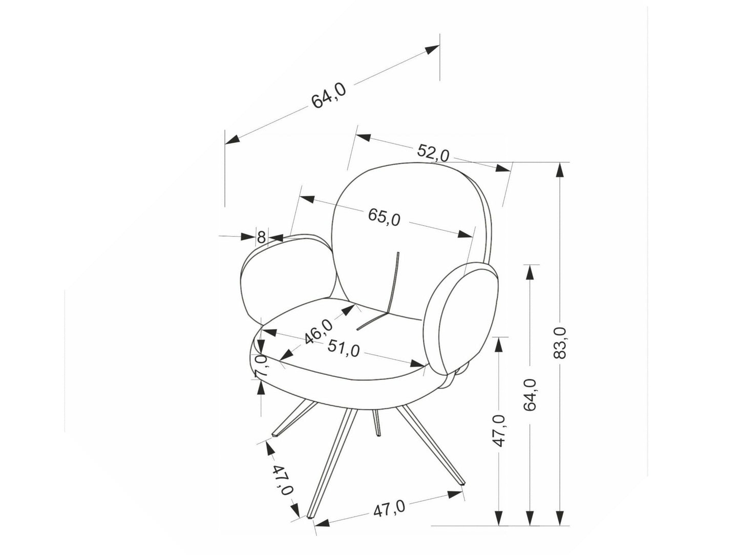 Kėdė K568 kėdė, tamsi smėlinė V-CH-K/568-KR-C.BEŻOWY (Smėlinė)