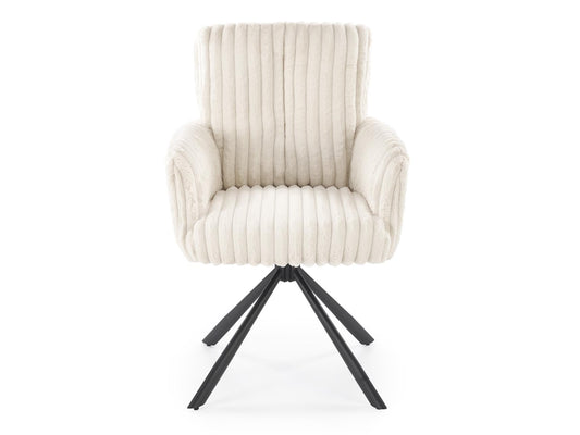 Kėdė K572 kėdė, V-CH-K/572-KR-KREMOWY (Kreminė + Juoda)