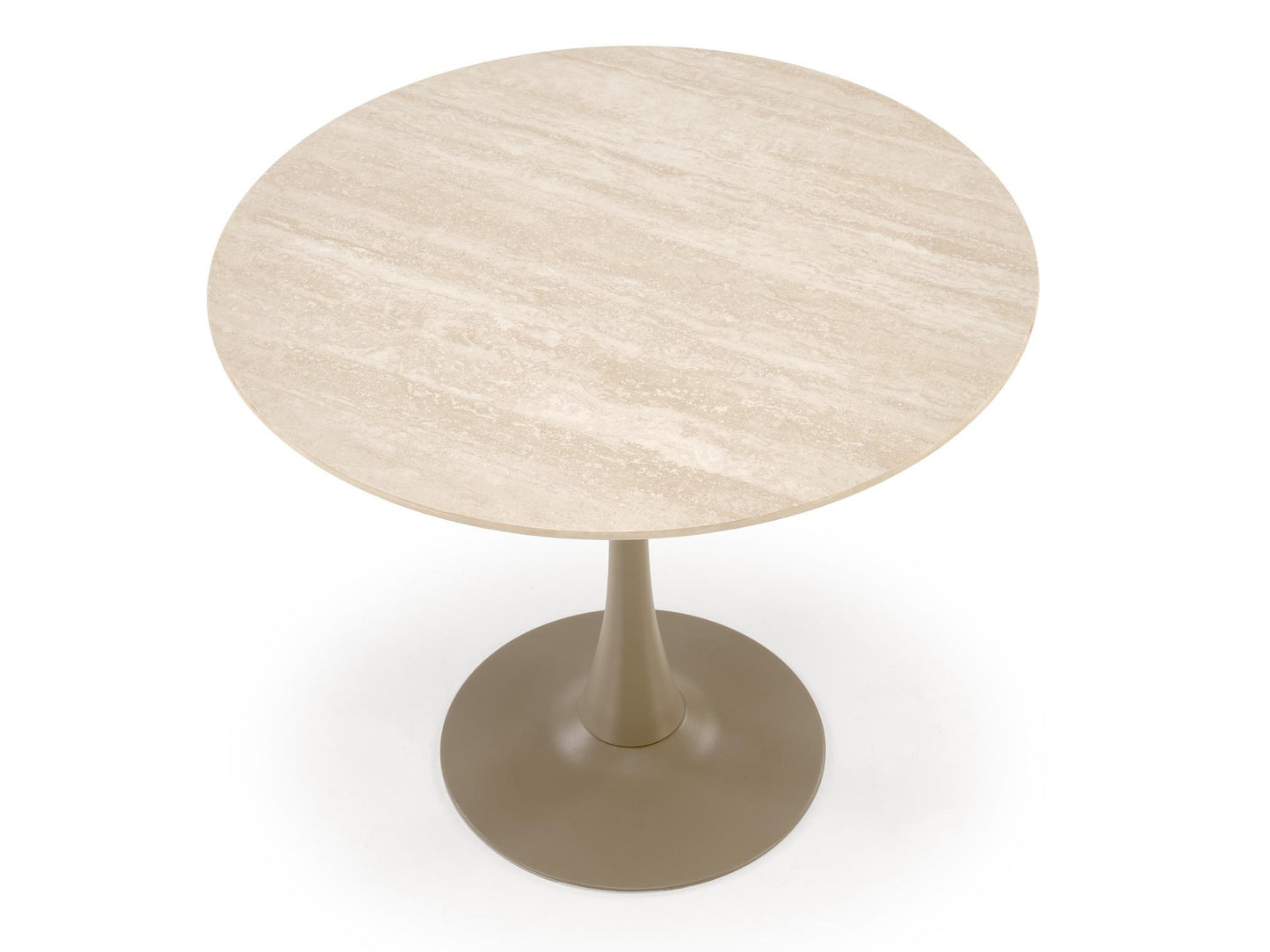 Stalas TOLIO apvalus stalas, travertine / kašmyras V-CH-TOLIO-ST