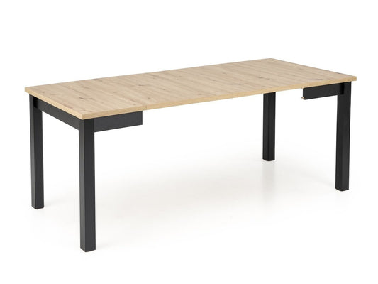 Stalas QUBIK extension stalas, artisan ąžuolas / juoda V-PL-QUBIK-ST